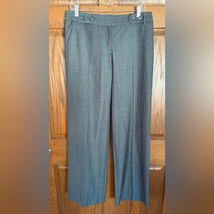 NWT The Limited Wide Leg Pants Grey Pinstripe 6